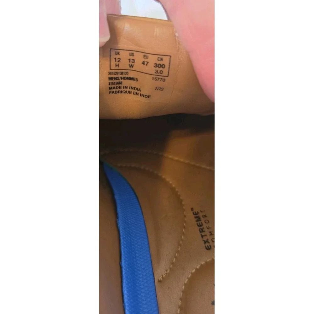 Clarks Mens Tan/Light Brown Tilden Cap Shoes US 13W